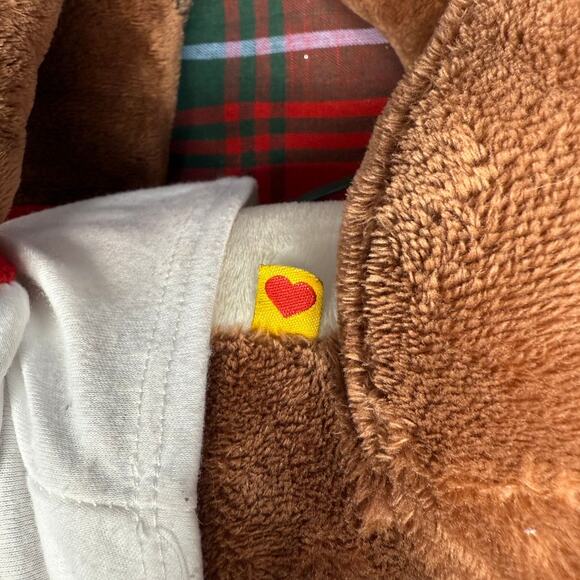 Build A Bear Rudolph The Red Nosed Reindeer Plush In a PJ Top - Picture 3 of 4